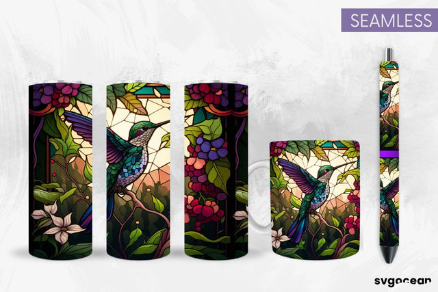 Hummingbird Tumbler Sublimation | Pen And Mug Wrap SVG SvgOcean 