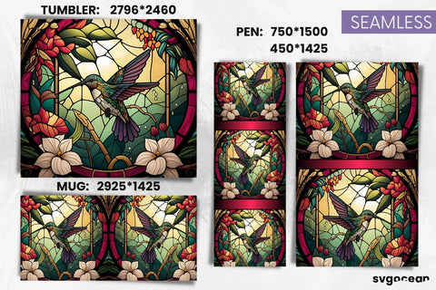 Hummingbird Tumbler Sublimation | Pen And Mug Wrap SVG SvgOcean 