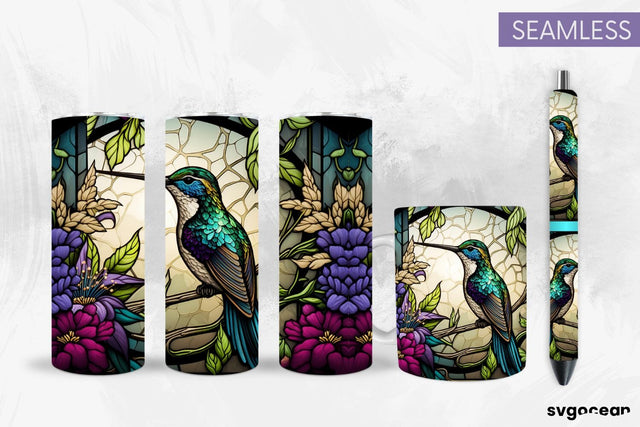 Hummingbird Tumbler Sublimation | Pen And Mug Wrap SVG SvgOcean 