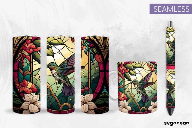 Hummingbird Tumbler Sublimation | Pen And Mug Wrap SVG SvgOcean 