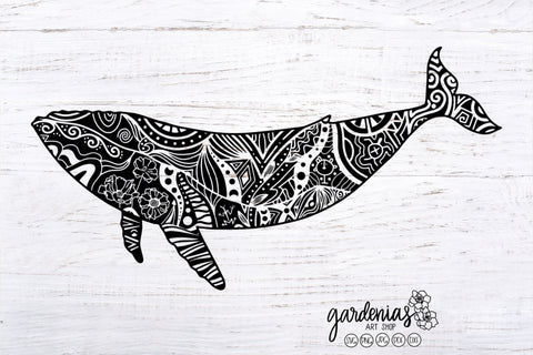Humpback Whale Taino Petroglyph SVG Gardenias Art Shop 
