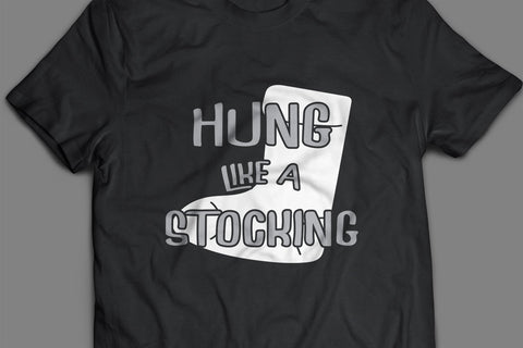 Hung Like a Stocking Adult Christmas SVG Design | So Fontsy SVG Crafting After Dark 