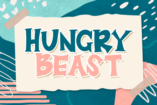 Hungry Beast - Playful Display Font Font StringLabs 
