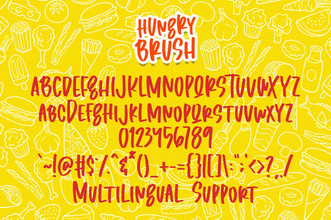 Hungry Brush - Playful Brush Font Font Dm Letter Studio 