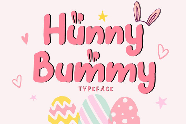 Hunny Bummy Font Dm Letter Studio 