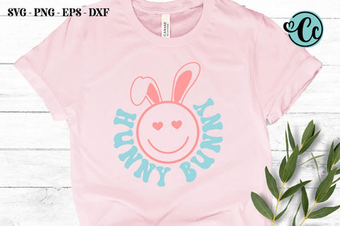 Hunny Bunny, Hunny Bunny Svg, Easter retro design, happy face shirt, girl shirt SVG Crazy Craft 