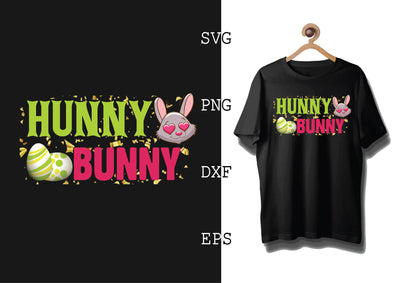 HUNNY BUNNY Svg, Bunny Babe Easter Svg, Bunny Svg, Welcome Spring Svg SVG DesignTShirt 