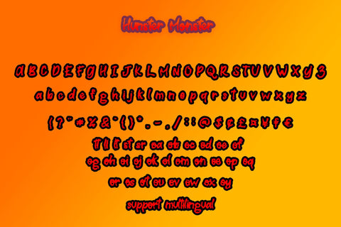 Hunster Monster Font Jun Creative 