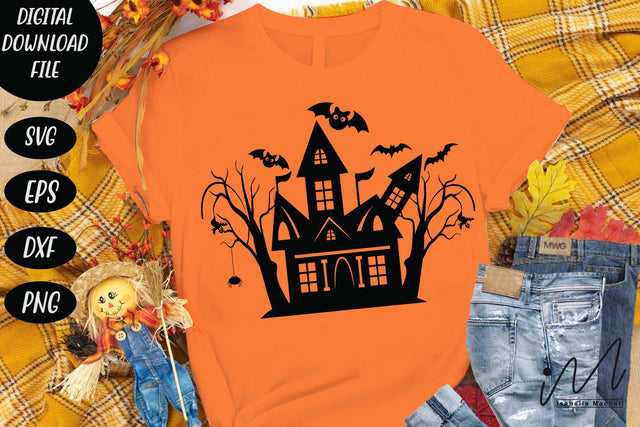 Hunted house svg, Halloween hunted house svg, Batty feeling, hunting house cricut SVG Isabella Machell 