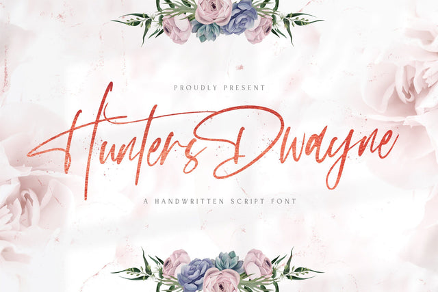 Hunthers Dwayne - Handwritten Font Font StringLabs 
