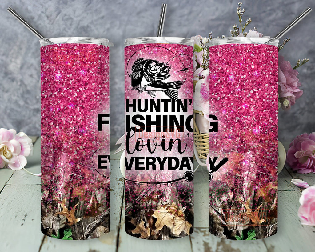 Personalized Fishing Couple Wine Tumbler - Gift Idea For Couple/Fishing Lovers - A Lucky Fisherman Drinks Here With The Best Catch Of His Life