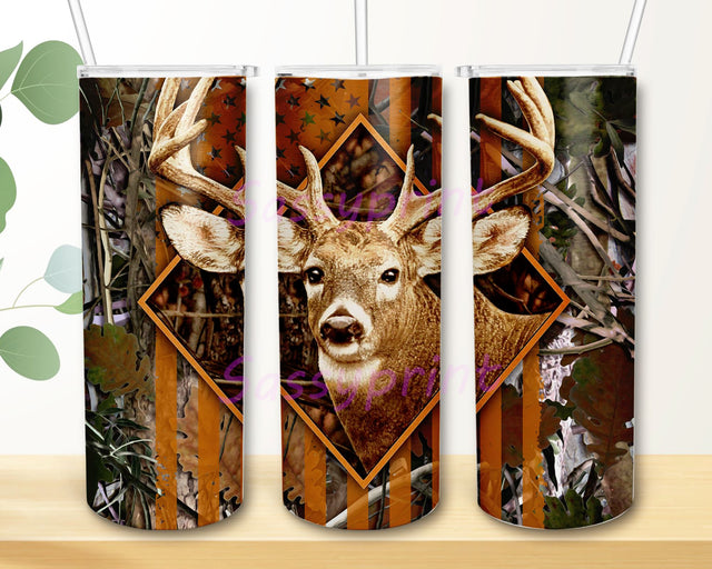Hunting 20oz Skinny Tumbler Sublimation, Hunting Tumbler PNG, Designs Deer Hunting, Rule Camo Hunt Sublimation, Hunting Design Sublimation sassyprint 