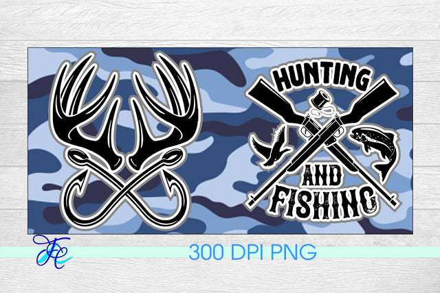 Hunting and Fishing - Sublimation Coffee Cup Sublimation Family Creations 