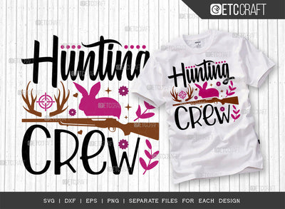 Hunting Crew SVG Cut File | Bunny Lover Svg | Hunting Svg | Hare Svg | Bunny Svg | Bunny Quote Design SVG ETC Craft 