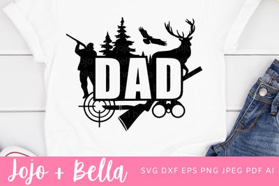 Hunting Dad Svg, Dad svg, Fathers Day Svg, Dad Hunting Svg, Hunting Svg, Dad t shirt svg, Dad Appreciation, Dad, Hunt Svg, Family cut files SVG Jojo&Bella 