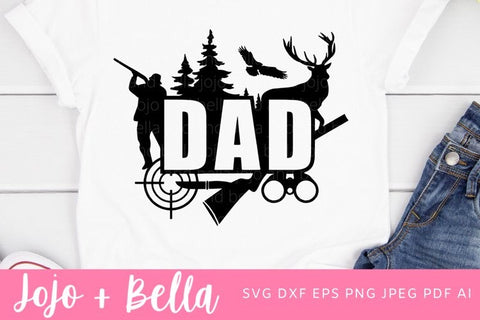 Hunting Dad Svg, Dad svg, Fathers Day Svg, Dad Hunting Svg, Hunting Svg, Dad t shirt svg, Dad Appreciation, Dad, Hunt Svg, Family cut files SVG Jojo&Bella 