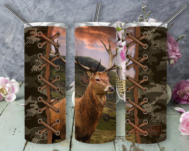 Hunting Deer Design Tumbler, Deer 2oz Skinny Tumbler, Father’s Day Tumbler Png, Hunter Sublimation Design, Deer Design Png, Digial Download Sublimation DesignSVG 