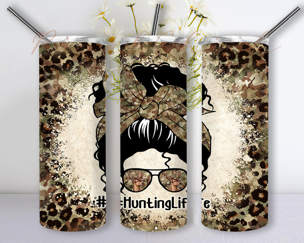 Hunting Life 20oz Skinny Tumbler Sublimation Designs, Deer Season ...