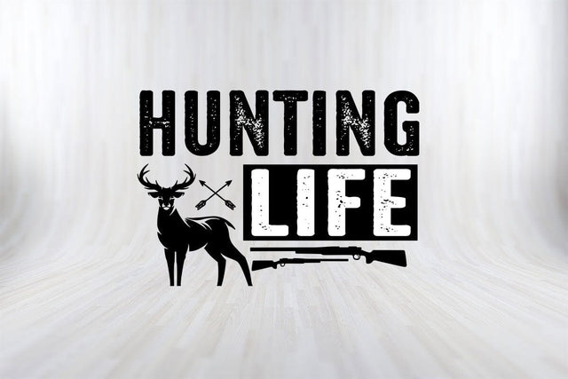 Hunting Life Father's Day Hunting T-Shirt Design SVG PNG Cut File SVG SVG Print File 