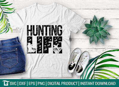 Hunting Life Svg Cut File, Duck Svg, Gander Svg, Animal Svg, Duck Hunting Svg, Tshirt Design, SVG ETC Craft 
