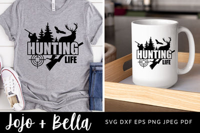 Hunting Life Svg, Hunting Svg, Hunting Dad svg, Fathers Day Svg, Dad Shirt Svg, Dad Svg, Svg files for Cricut, Silhouette Files SVG Jojo&Bella 