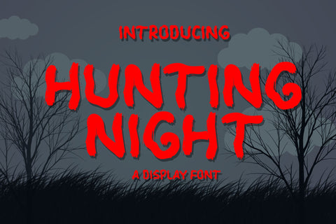Hunting Night Font LetterdayStudio 
