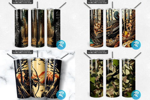 Hunting Png Tumbler Bundle Sublimation Regulrcrative 