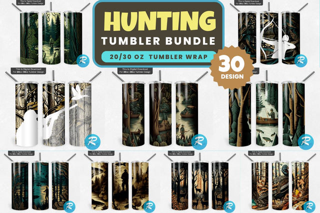 Hunting Png Tumbler Bundle Sublimation Regulrcrative 