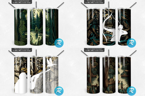 Hunting Png Tumbler Bundle Sublimation Regulrcrative 