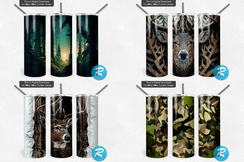 Hunting Png Tumbler Bundle Sublimation Regulrcrative 