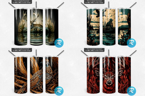 Hunting Png Tumbler Bundle Sublimation Regulrcrative 