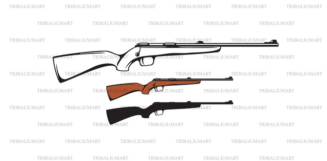 Hunting Rifle SVG TribaliumArtSF 