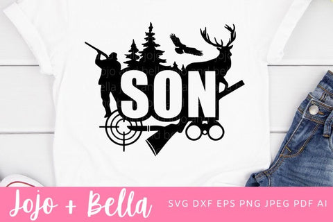Hunting Son Svg, Son svg, Father's Day Svg, Son Hunting Svg, Hunting Svg, Family cut files, svb files for cricut SVG Jojo&Bella 