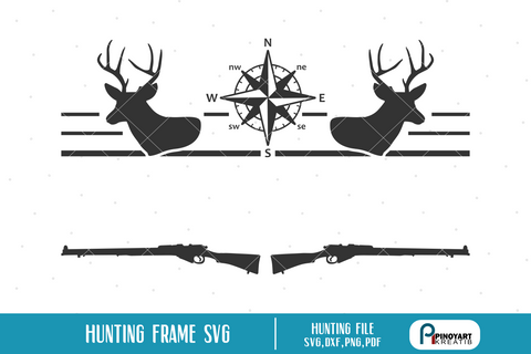 Hunting Split Frame svg SVG Pinoyart Kreatib 