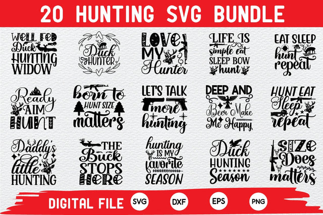 Hunting svg bundle cut file SVG buydesign 