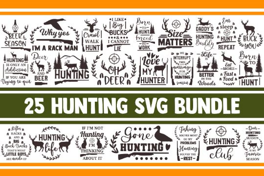 Hunting SVG Bundle, hunter svg, deer svg, deer hunting svg, antlers svg ...