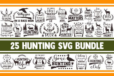 Hunting SVG Bundle, hunter svg, deer svg, deer hunting svg, antlers svg, size matters svg, gone hunting svg, svg designs, svg quotes, cricut SVG James 