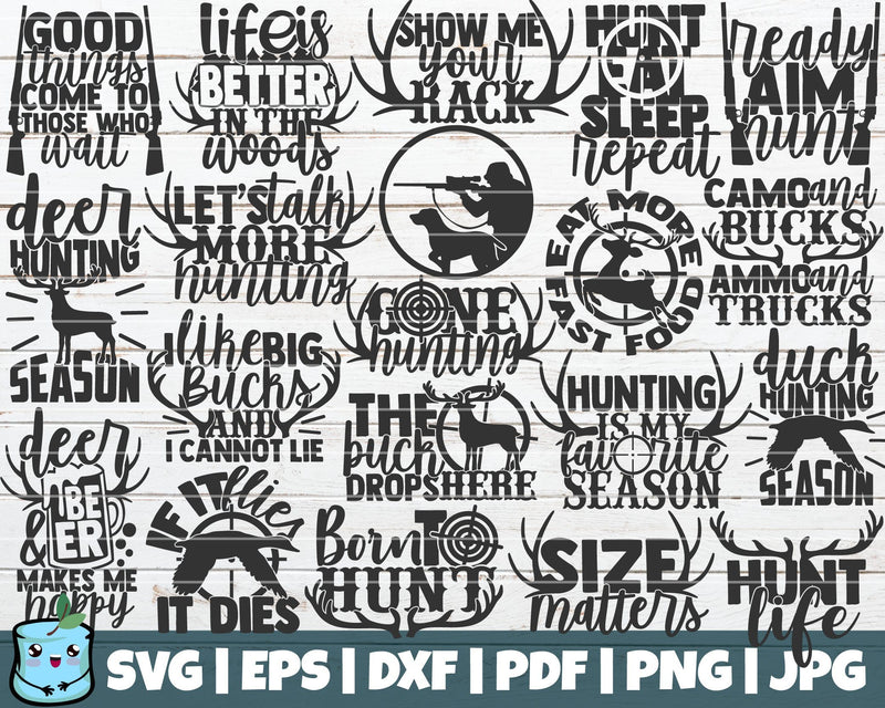 Hunting SVG Bundle SVG MintyMarshmallows 