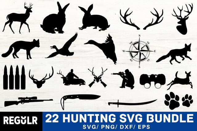 Hunting Svg Bundle SVG Regulrcrative 