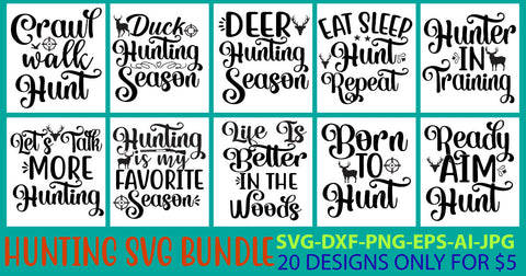 Hunting Svg Bundle SVG Syaman 