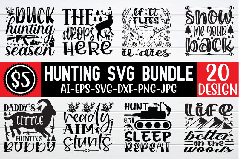 hunting svg bundle vol 2 SVG buydesign 
