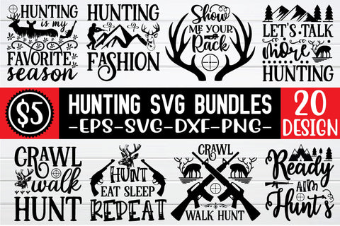 hunting svg bundle vol 3 SVG buydesign 