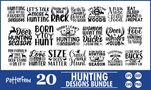 Hunting SVG Designs Bundle SVG PatternFeed8 