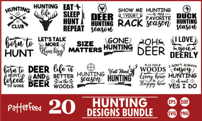 Hunting SVG Designs Bundle SVG PatternFeed8 