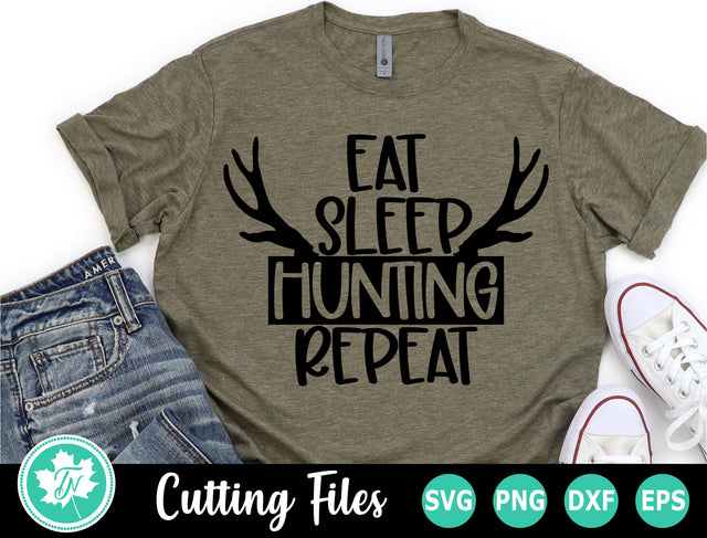 Hunting SVG | Eat Sleep Hunting Repeat SVG TrueNorthImagesCA 