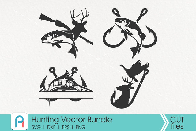Hunting Svg, Fishing Svg, Hook Svg, Deer and Hook Svg SVG Pinoyart Kreatib 