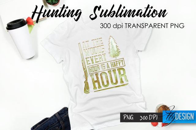 Hunting T-Shirt Sublimation. Hunter T-Shirt Design v.1 Sublimation Fly Design 