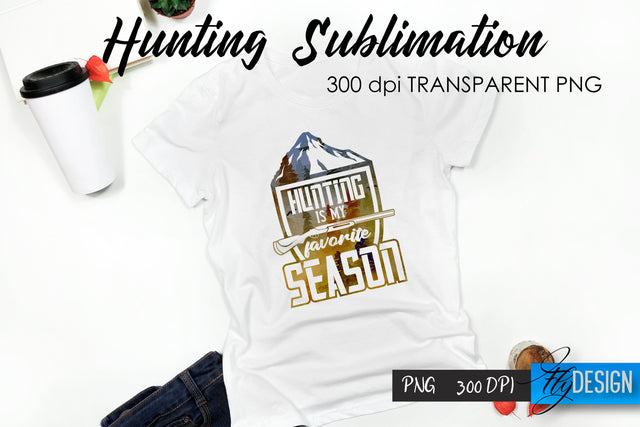Hunting T-Shirt Sublimation. Hunter T-Shirt Design v.13 Sublimation Fly Design 