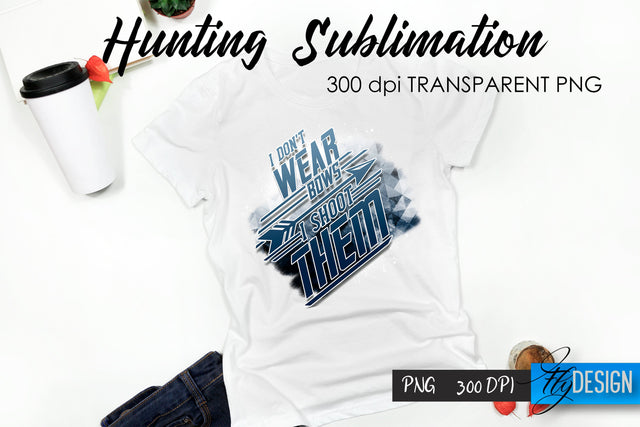 Hunting T-Shirt Sublimation. Hunter T-Shirt Design v.17 Sublimation Fly Design 