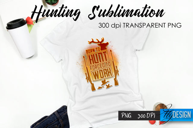 Hunting T-Shirt Sublimation. Hunter T-Shirt Design v.2 Sublimation Fly Design 